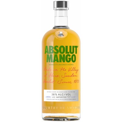 Vodka Absolut Mango 40% 1 l (holá láhev)