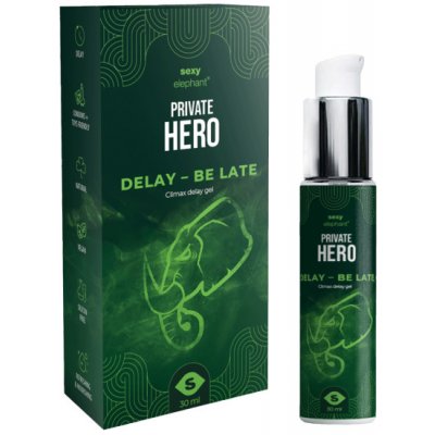 Sexy Elephant Private Hero Delay Be Late Climax Delay gel 30 ml – Zbozi.Blesk.cz