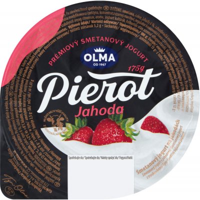 Olma Pierot Smetanový jogurt na jahodách 175 g – Zboží Dáma
