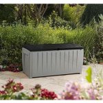 KETER NOVEL 340L 124 x 55 x 62,5 cm, šedá/černá 17197948 – Zboží Mobilmania