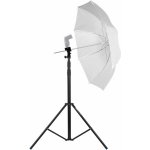 Phototools Držák externího blesku a deštníku + stativ 2,8m + difuzní-transparentní deštník – Zboží Mobilmania