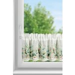 EUROFIRANY KRÁTKÁ ZÁCLONA NA PÁSCE ESTERA 150X30 CM KVĚTY – Hledejceny.cz