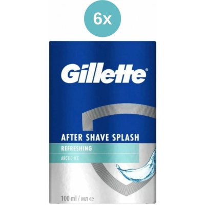 Gillette Arctic Ice Chladivá voda po holení 6 x 100 ml – Hledejceny.cz