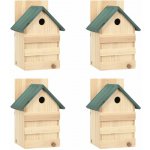 Zahrada-XL Ptačí budky 23 x 19 x 33 cm jedlové dveře 4 ks – Hledejceny.cz