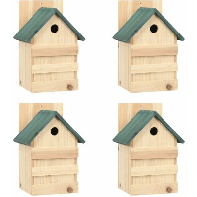 Zahrada-XL Ptačí budky 23 x 19 x 33 cm jedlové dveře 4 ks – Hledejceny.cz