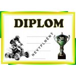 VIZINGR Čtyřkolky diplom A4 č.63 Mot.č.63 BEZ TEXTU – Zboží Dáma