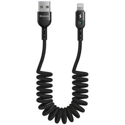Mcdodo CA-6410 USB to Lightning, pružina, 1,8m – Zbozi.Blesk.cz