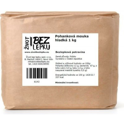 Život bez lepku Pohanková mouka hladká 1 kg – Zbozi.Blesk.cz