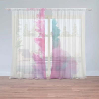 Záclony Barevný kouř: 2 ks - 150x250 cm - Sablio – Hledejceny.cz