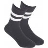 Netlačící dámské žebrované ponožky W.995 černá