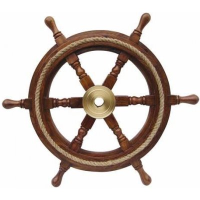 SEA Club Kormidelní kolo 30 cm zdobené lanem 1186 – Zboží Dáma