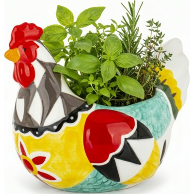 Velikonoční keramická figurka s květinami, 18 cm – Hledejceny.cz