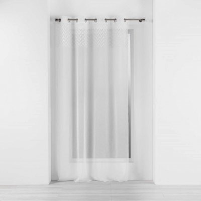 Douceur d'intérieur Záclona do obývacího pokoje s oky ROXIA, 140 x 240 cm, bílá, polyester bílá – Hledejceny.cz