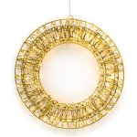 Solight LED vánoční věnec 3D, 150 LED, 50cm, IP44, teplá bílá, časovač – Hledejceny.cz