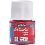 Pebeo Setacolor Opaque č.26 červená rumělka 45 ml – Hledejceny.cz