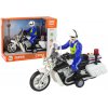 Auta, bagry, technika Lean Toys Policejní motocykl Motorová policie Zvuky Světla