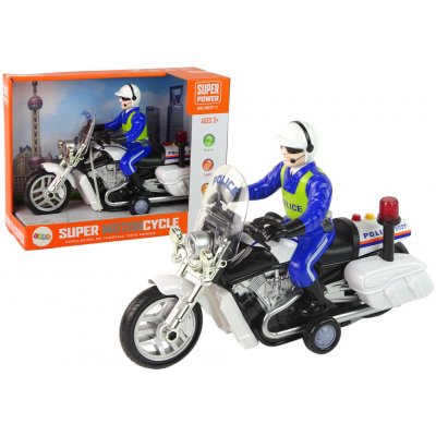 Lean Toys Policejní motocykl Motorová policie Zvuky Světla – Zboží Mobilmania