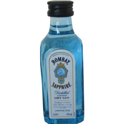 Bombay Sapphire London Dry Gin 47% 0,05 l (holá láhev)