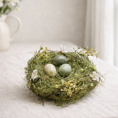 HOMLA Dekorační hnízdo zelené Joj – Sleviste.cz