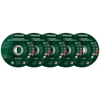 PARKSIDE Příslušenství k úhlové brusce, Ø 125 mm (sada hrubovacích kotoučů, 5dílná) – Hledejceny.cz