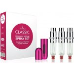 Travalo Classic HD Hot Pink plnitelný rozprašovač parfémů 3 x 5 ml + semišový váček dárková sada – Zbozi.Blesk.cz