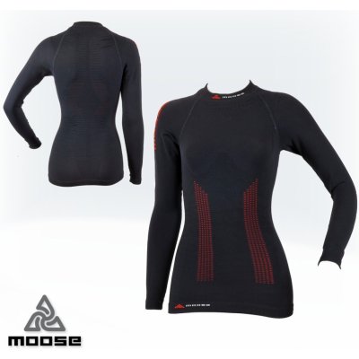 SPEED tee LSL WOMEN seamless polokompresní termoprádlo Moose červená