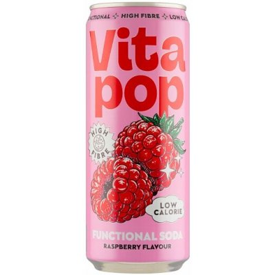 Vitapop Sycený nealkoholický nápoj s malinovou příchutí 330 ml – Hledejceny.cz