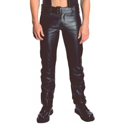 Mister B Leather Jeans Buttons kožené kalhoty 29