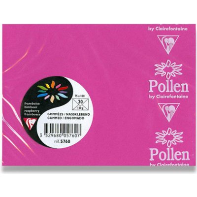 CLAIREFONTAINE Obálka CF - 100x75 mm růžová 120g. (20ks) – Zboží Živě