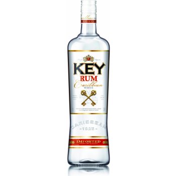Key rum White 37,5% 1 l (holá láhev)