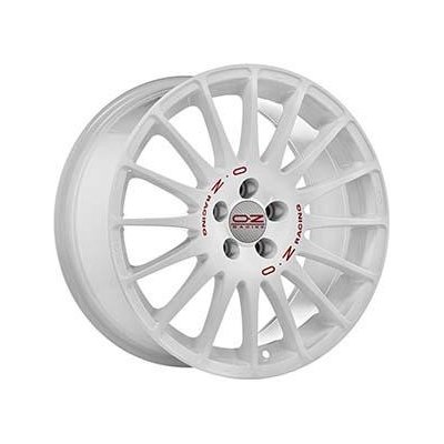 OZ superturismo wrc 7x18 4x108 ET25 white red lettering | Zboží Auto