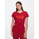 GAP Tričko s logem Červená – Zboží Mobilmania