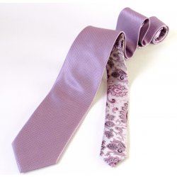 Lee-Openheimer hedvábná kravata twin fialová