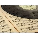 WEBLUX 20819491 Fototapeta vliesová vintage musical background historické hudební pozadí rozměry 200 x 144 cm – Sleviste.cz