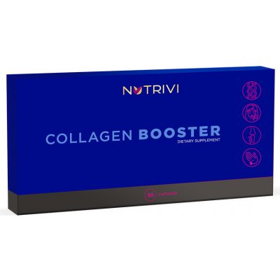 WellU Group GmbH NUTRIVI Collagen Booster 30 kapslí - 200 mg lyofilizovaného kolagenu rybí kolagen s hráškem doplněný přírodním aminokyselinovo-minerálním komplexem