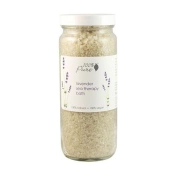 100% Pure Levandule a mořské řasy koupelová sůl 427 g