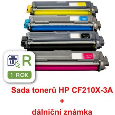 MP Print HP Sada tonerů CF210X-3A, CMYK, + dálniční známka