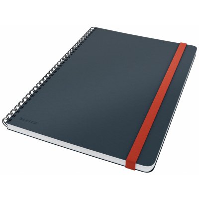 Leitz Cosy B5, Zápisník kroužkový linkovaný, hebké tvrdé desky, sametová šedá – Sleviste.cz