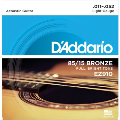 D'ADDARIO EZ910 80/15 Bronze Mid Light - .011 - .052