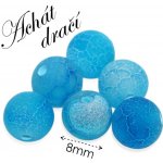 ACHÁT modrý dračí, matný, kulička, 8mm – Hledejceny.cz