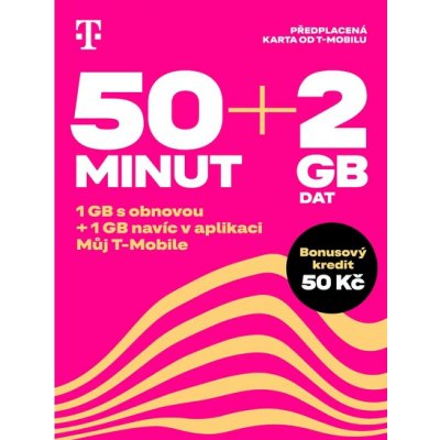 T-Mobile TWIST Sim karta 50 minut + 2GB – Zbozi.Blesk.cz