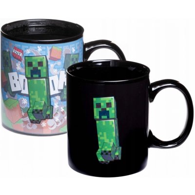 Paladone Hrnek Minecraft Creeper měnící se 300 ml – Sleviste.cz