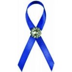 Svatba-eshop Svatební vývazek s brožičkou královsky modrý - modré svatební vývazky, voničky – Zboží Dáma