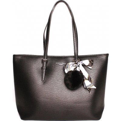 Flora & Co dámská velká elegantní kabelka na rameno F2508 černá – Zboží Mobilmania