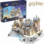 CubicFun 3D puzzle Harry Potter: Zasněžený hrad v Bradavicích LED 202 ks – Zboží Mobilmania