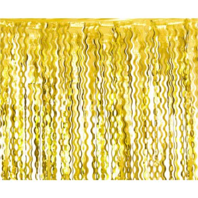 Godan Párty závěs Metalická zlatá 100 x 200 cm – Zboží Dáma
