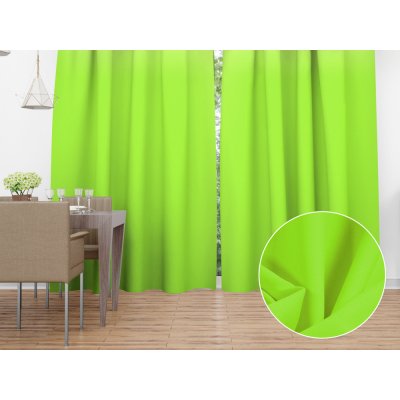 Biante Dekorační závěs Rongo RG-041 Zářivý zelený 140x260 cm – Hledejceny.cz
