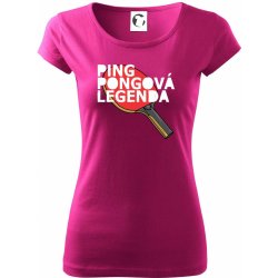 Ping Pongová legenda Pure dámské triko Fuchsiová