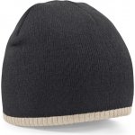Beechfield dvoubarevná zimní čepice beanie černá – Zboží Mobilmania