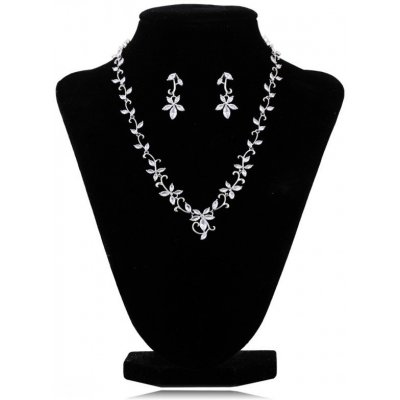 eCa KOMST26 pozlacená sada šperků náušnice náhrdelník z nerezové oceli – Zboží Mobilmania